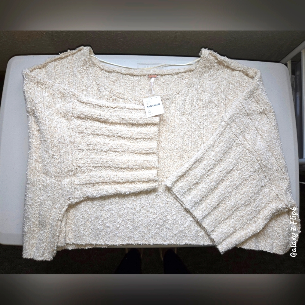 Free People Crop Box Sweater